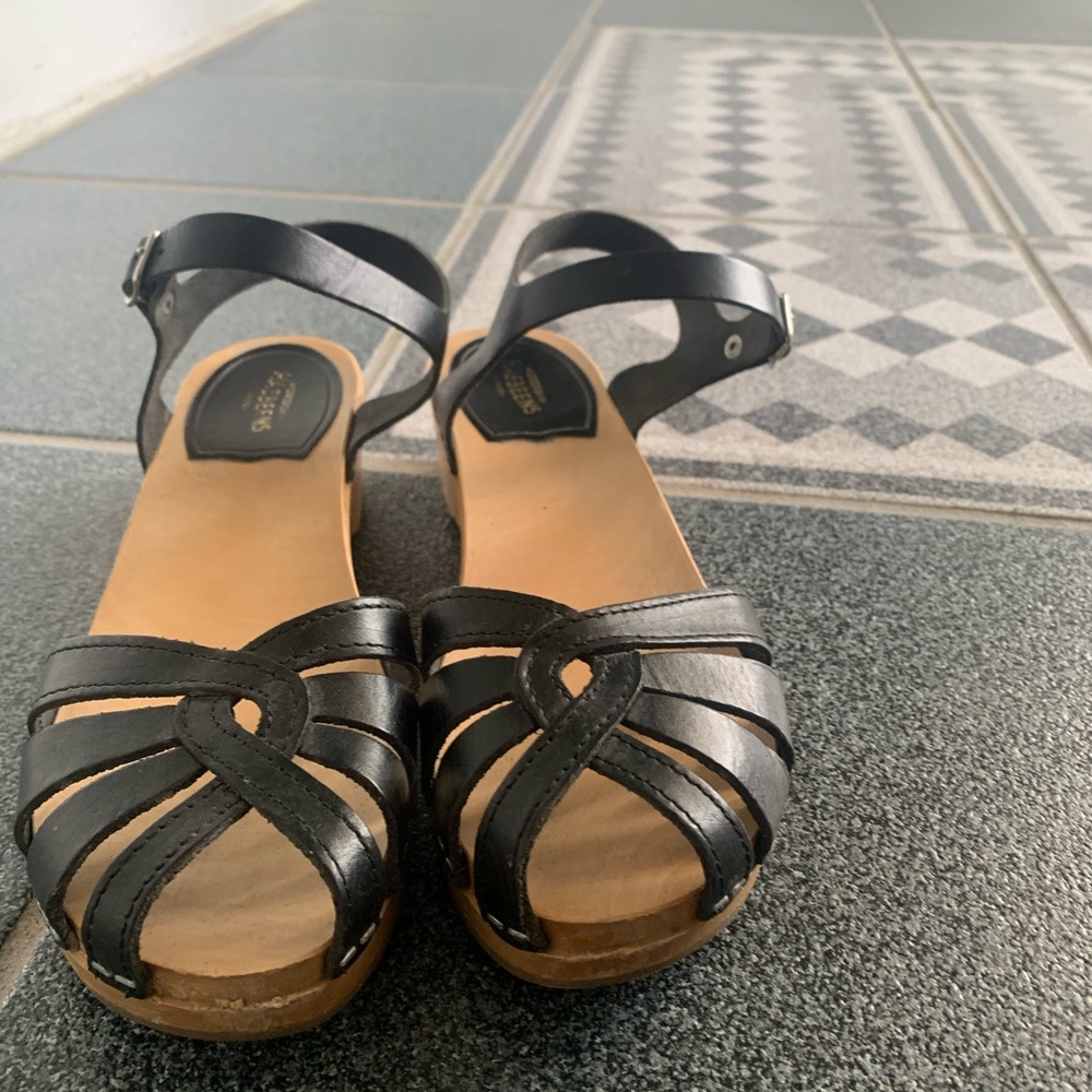 Swedish Hasbeens sandals. Magdalena clog sandals.